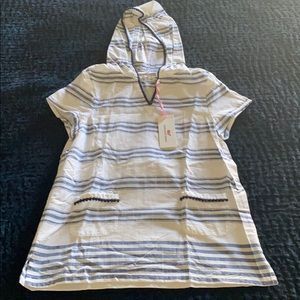 NWT Vineyard Vines Girls Seafoam Stripe Coverup